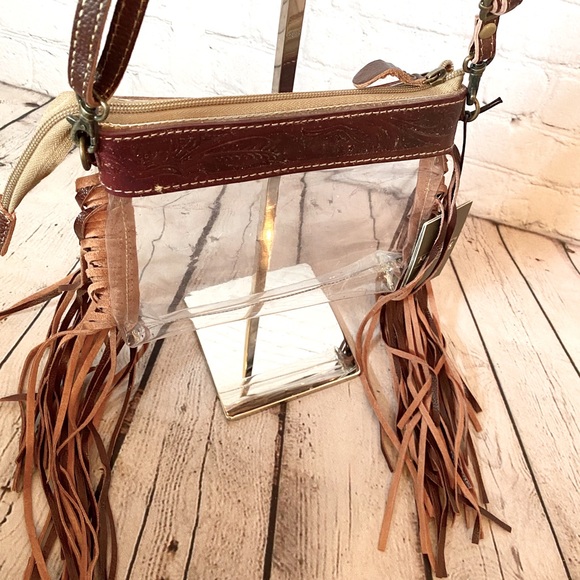 Myra Western Fringe Clear Stadium Bag - Picture 9 of 9